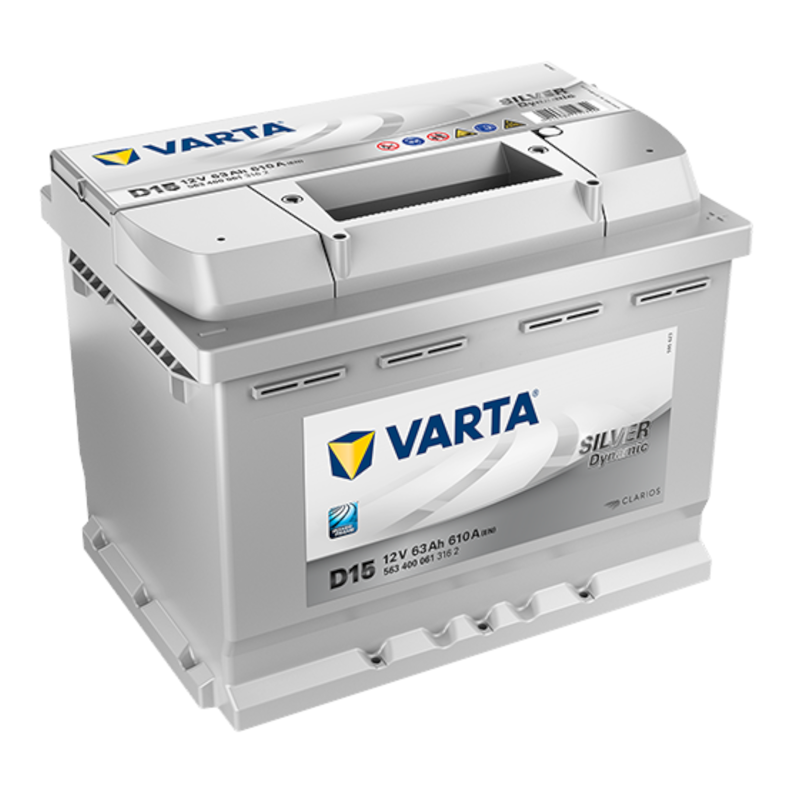 BATTERIA VARTA SILVER DYNAMIC D15 63Ah 610A